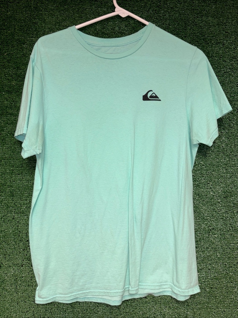 Quiksilver Surfboards Vintage 90s Sea Foam Green Shirt M. Quiksilver tag.